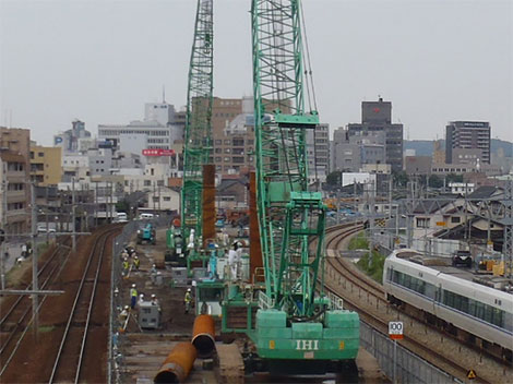 大径　近接施工